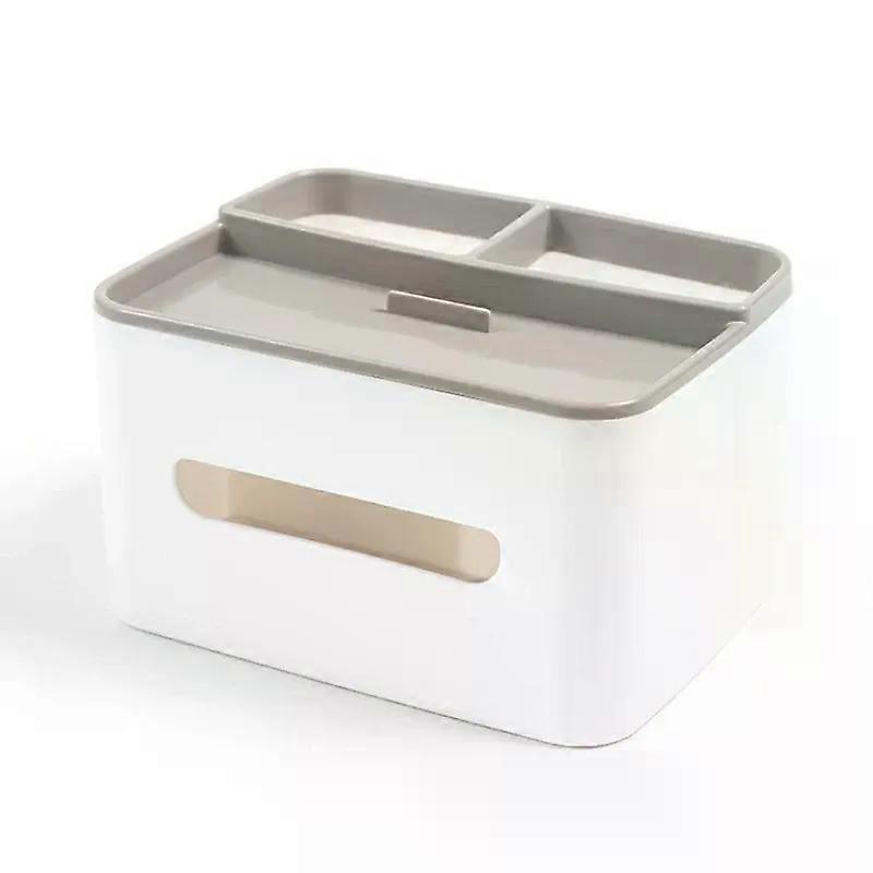 1pc Desktop Organizer Tissue Box Multi-function Remote Clutter Storage Cell Phone Holder Car Tissue Box Desk Storage Tools