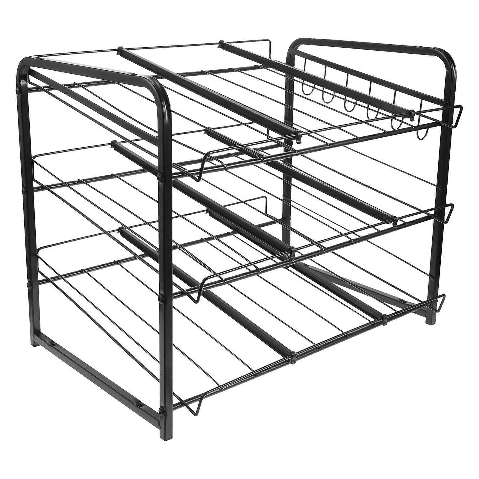 Stackable Can Dispenser Rack for Kitchen Pantry Soda Can Organizer, Snack and Canned Food Storage Holder, Space Saving Design