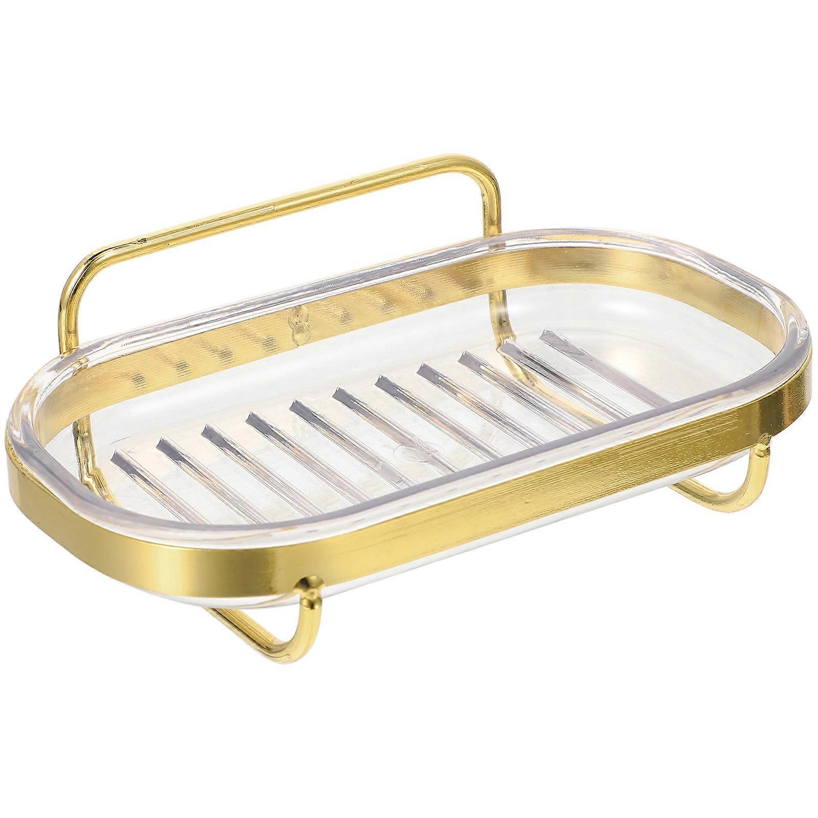 Wall Mounted Soap Holder Shower Bar Soap Draining Rack Bathroom Accessory