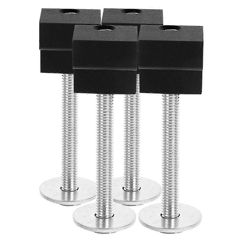 4pcs Aluminum Alloy J Hooks Mounting Clamps for Pickup Truck Toolbox – Lightweight, Durable Tie Downs for Secure Equipment Organization and Easy