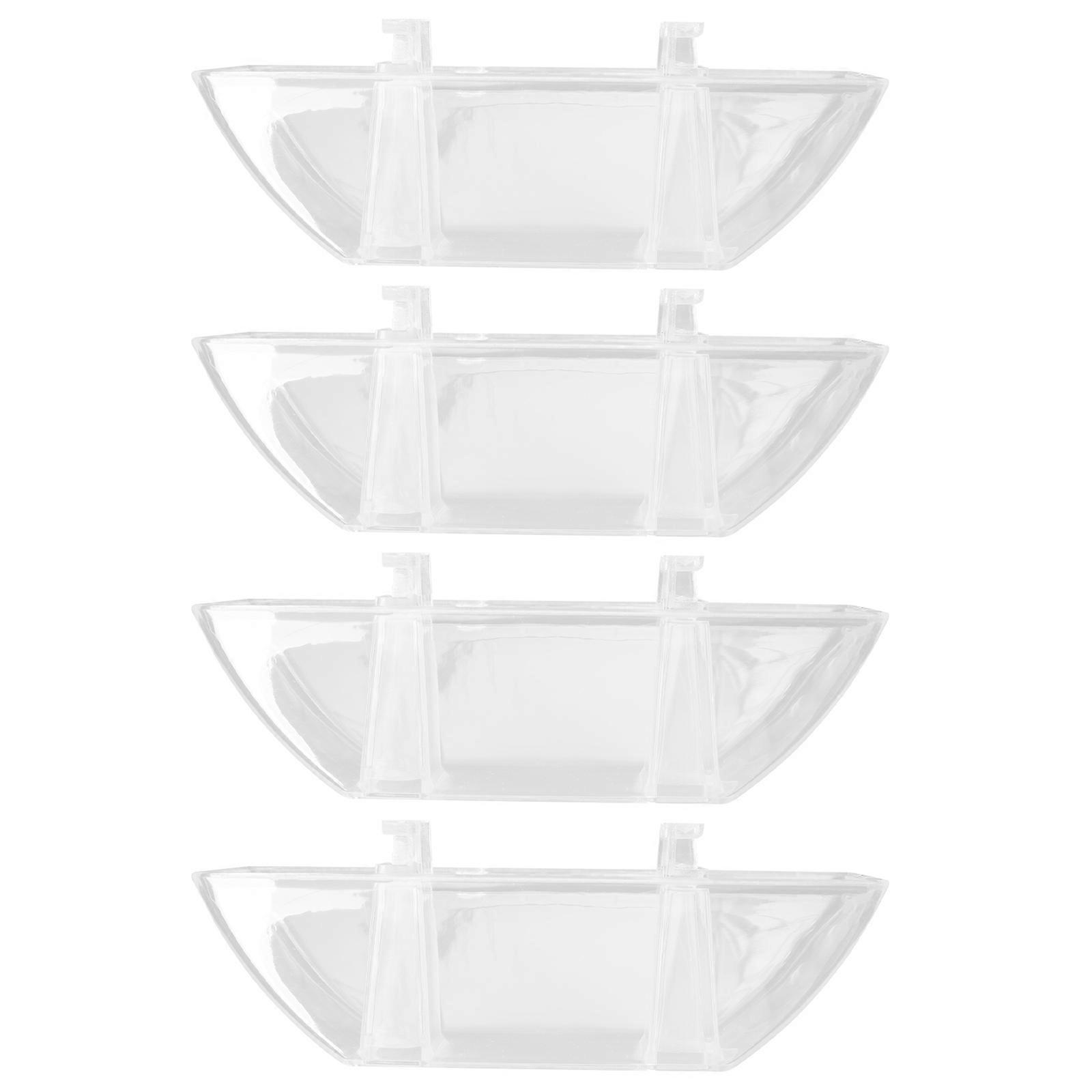 Range Hood Oil Cup Oil Collection 11x7cm Transparent Easy Cleaning Rectangular 4Pcs