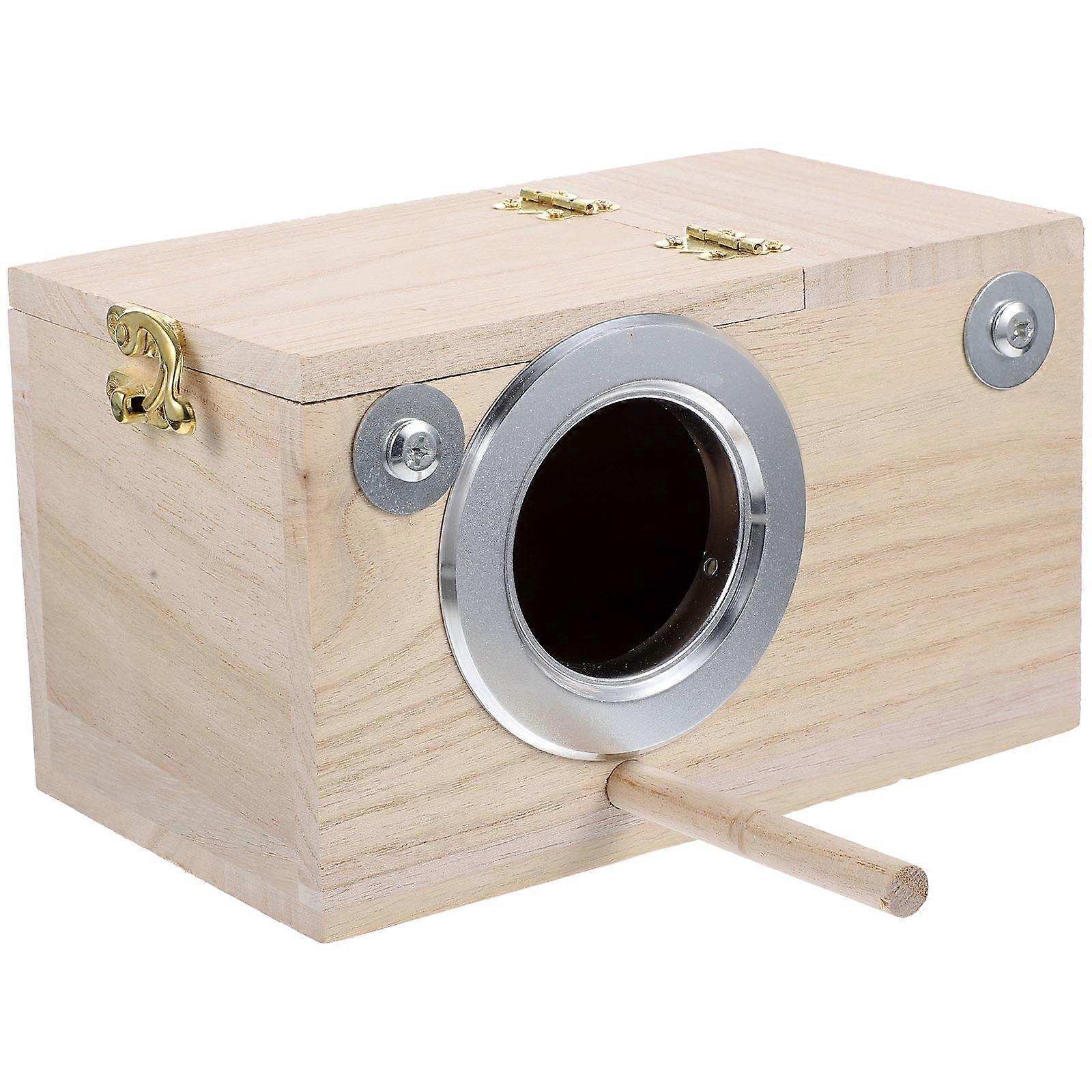 Cockatiels Nesting Box Parakeet Nesting Box Material Birds Breeding Season Natural Wood 1Set