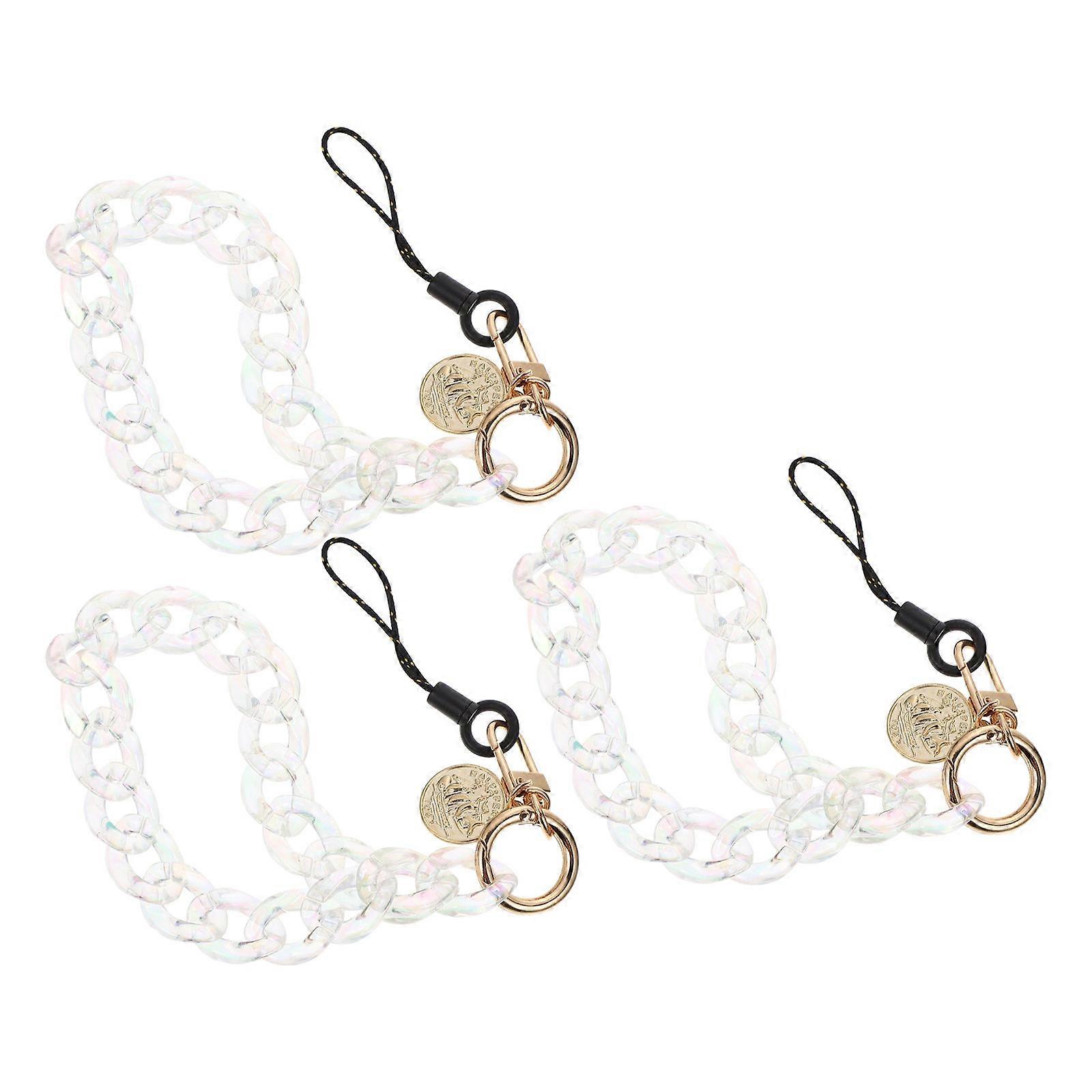 Chain Lanyard Theft Strap Accessories 26x1.7cm 3Pcs