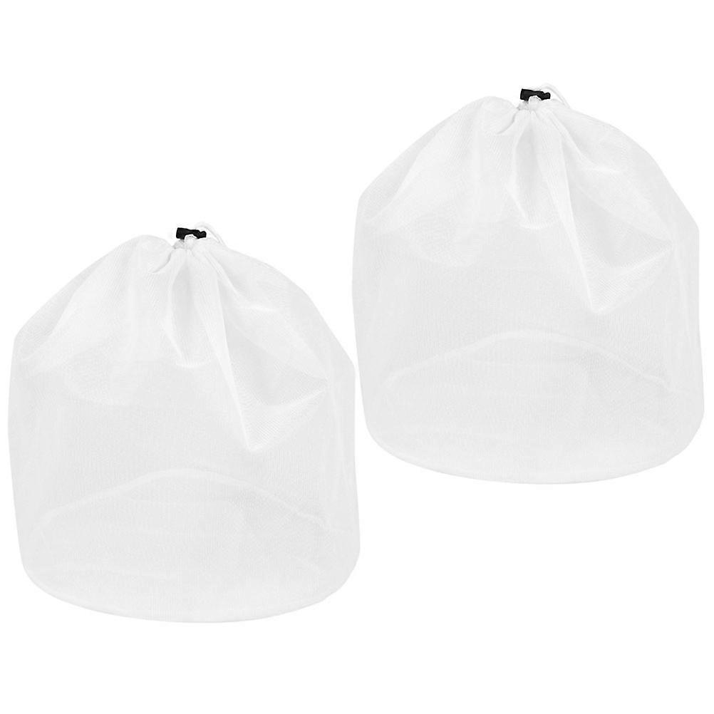 Laundry Bag Mesh Large Drawstring Design For Washing Machine Protection Prevent Tangling 2Pcs