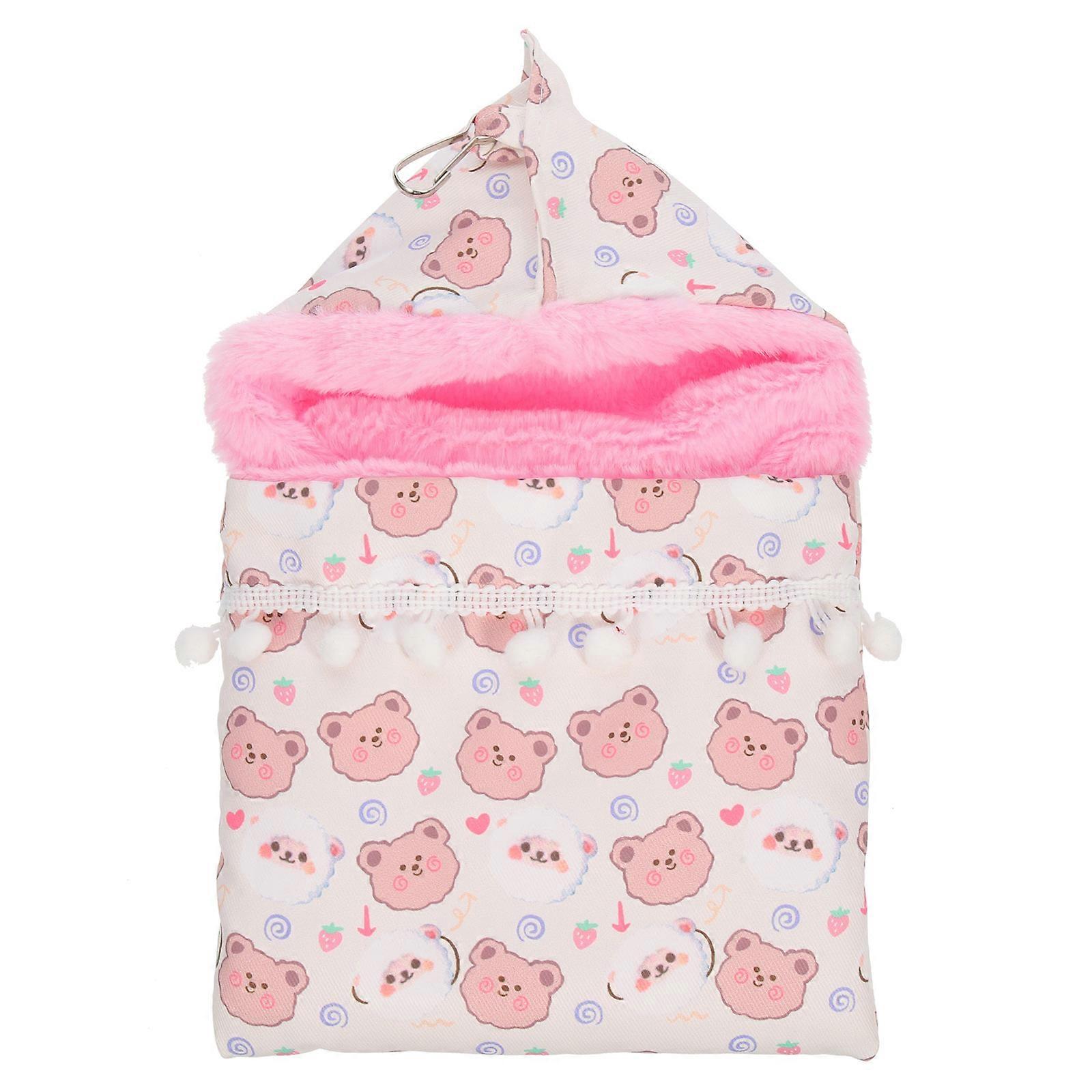Guinea Pig Hammock Hanging Hamster Bed Indoor Use Small Pets Oval Shape Cotton Warmth 1Set