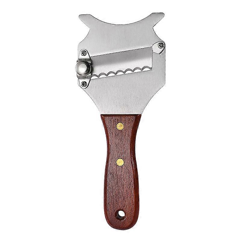 Truffle Slicer/Razor/Cutter - Cheese Slicer - Chocolate Shaver - Made of Stainless Steel and Beautiful Wooden Handle - With Adjustable Blade - For Ki