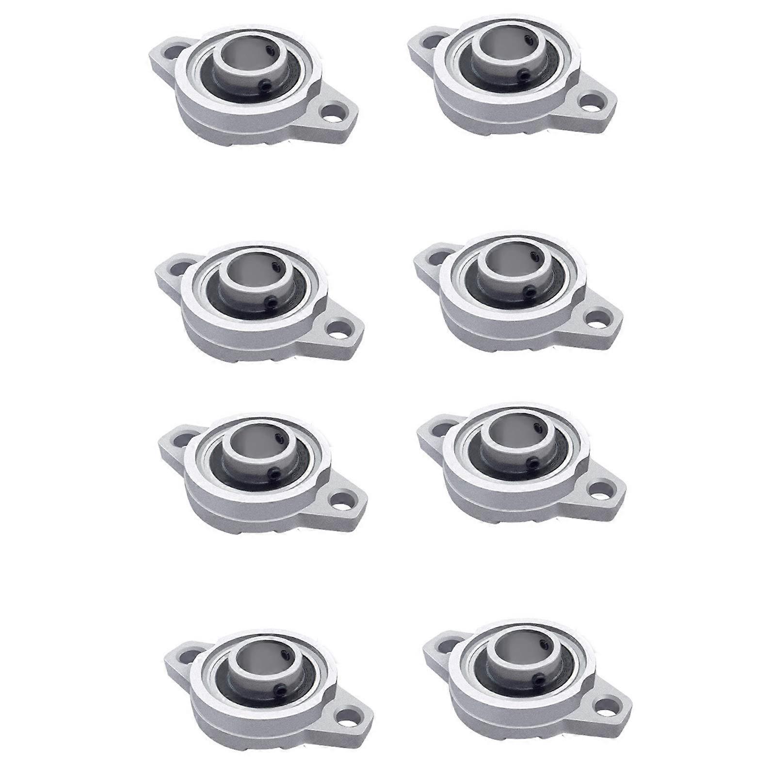 Zinc Alloy Flange Bearings Self Aligning Pillow Block Bearings for Machines KFL Series Conveyor Belt Systems KFL002 (15mm) 8pcs