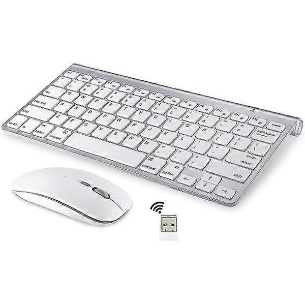 Clavier et souris sans fil pour Apple iMac, Windows ou Android (2.4g sans fil)