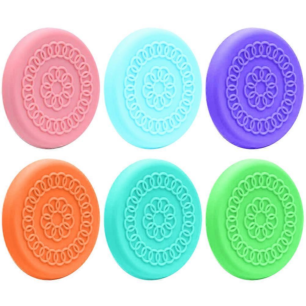 Sauces Bowls Lids Dipping Bowl Covers Keep Sauce Fresh Anti-Leakage Navy Blue 6Pcs