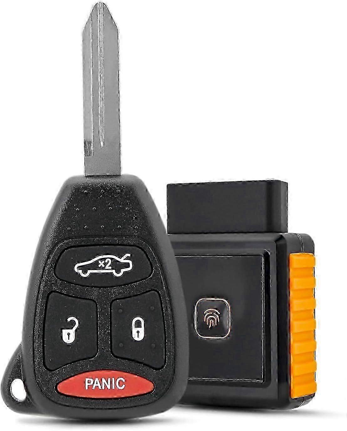 High quality   4 Buttons Key Fob Replacement Remote Key Kit Fit For  Dodge