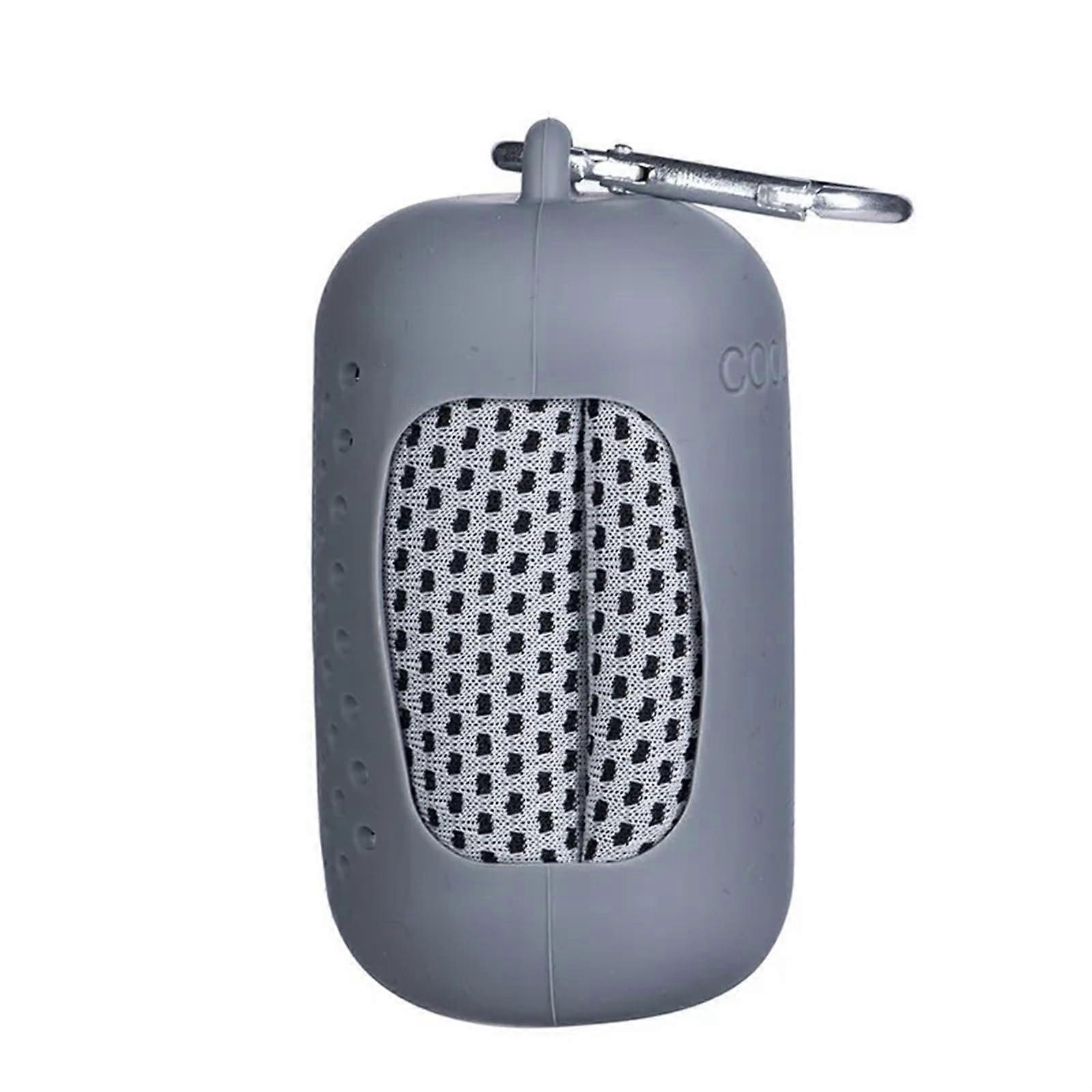 Cooling towel, microfiber ice towel, breathable cooling towel, suitable for running, swimming, camping, yoga, sports exercises gray Ref: 9342