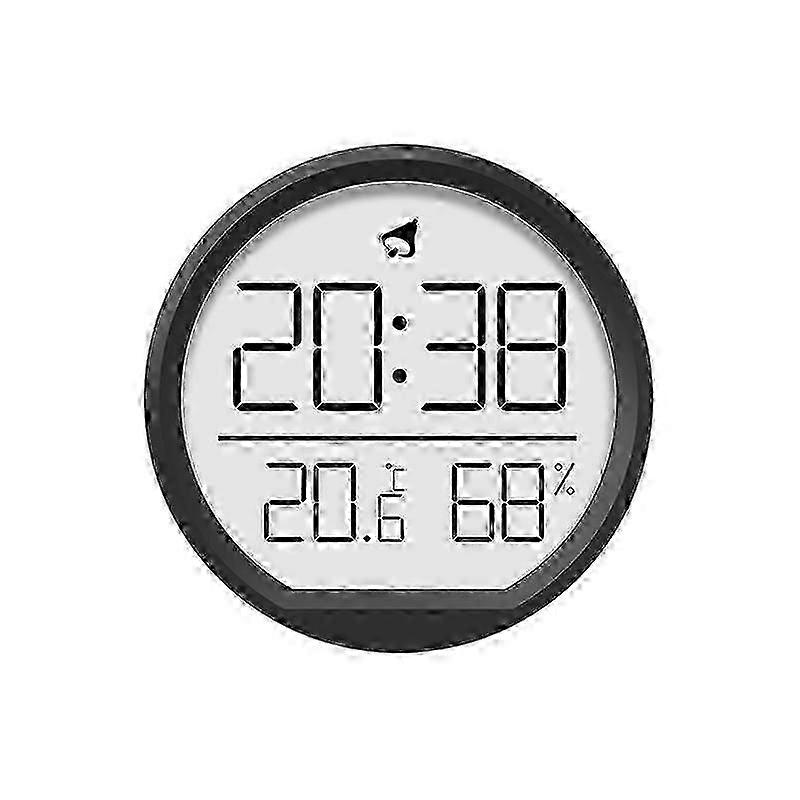 Slim Magnetic Thermometer And Hygrometer Clock Home Wall-Mounted Electronic Clock
