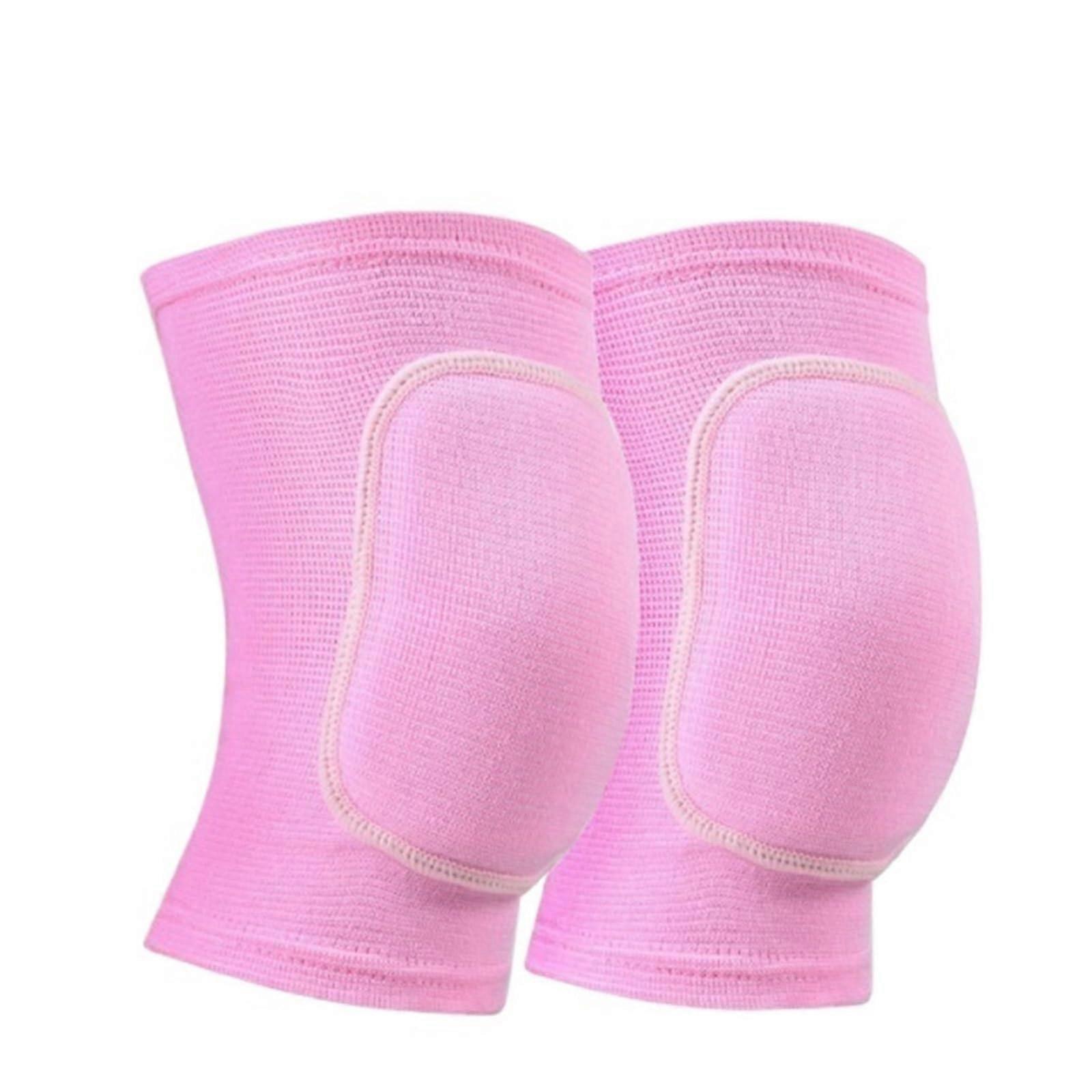 Knees Pads Soft Breathable Knee Support for Sports, Elastic Hiking Knee Protectors, Size L, Pink