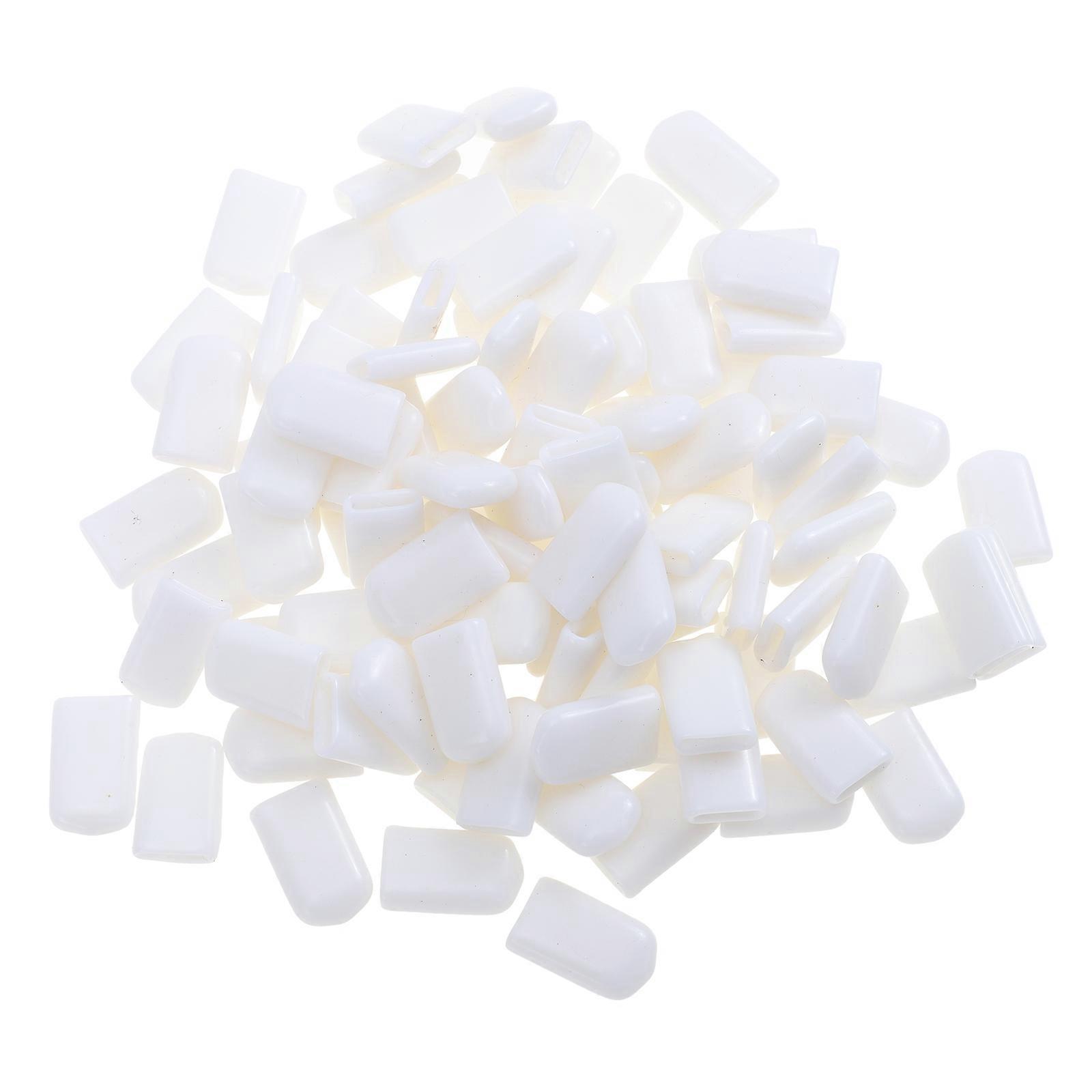 Protector chiuvetă Protector picioare din cauciuc Proprietari de case Protecție pentru utilizare în bucătărie 2x11cm PVC alb 100 buc