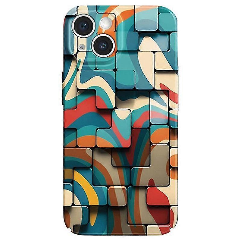Honeycomb Pattern PC Case for a Certain Brand Phone - Colorful and Drop-resistant