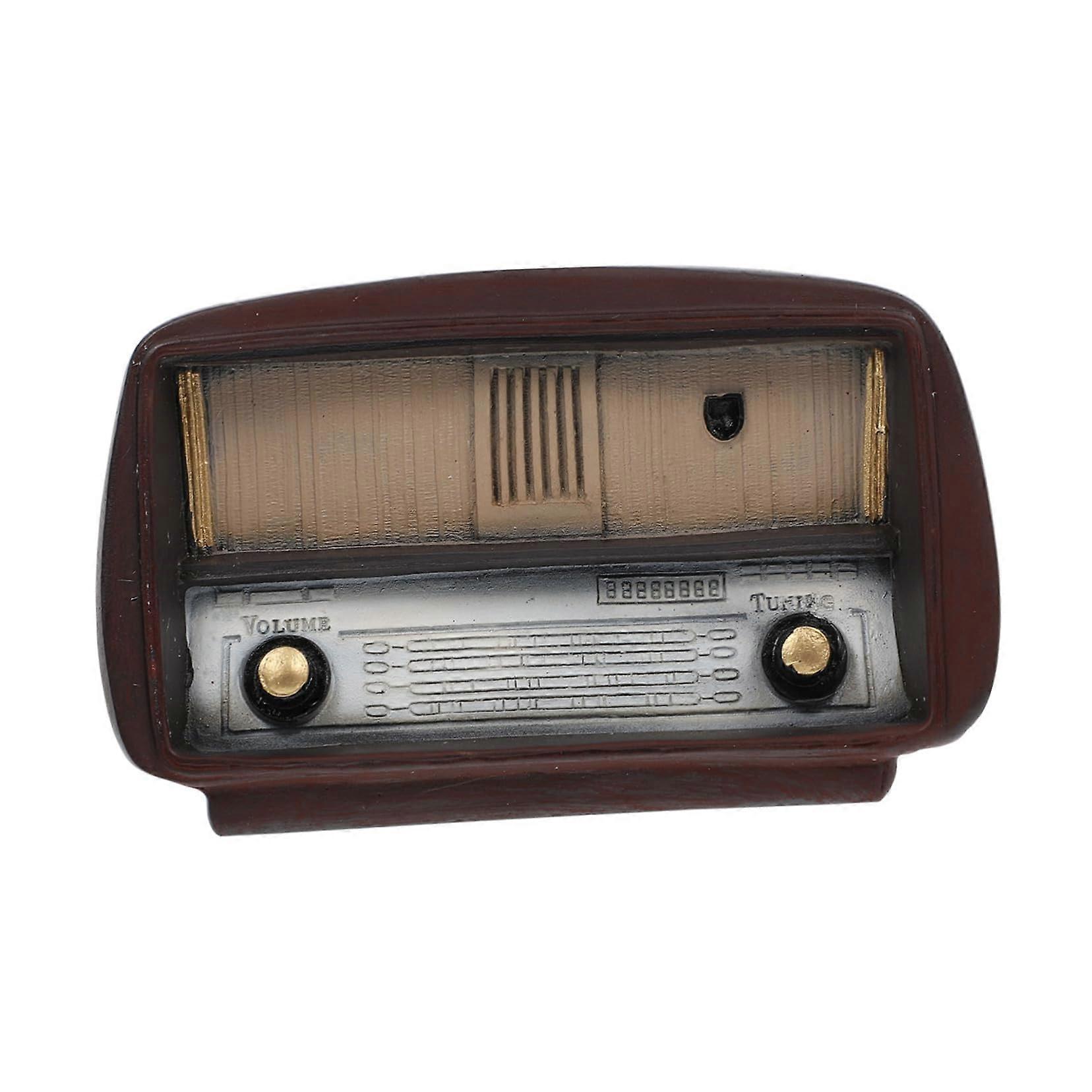 Gramophone Decoration Home Decor - Mini Phonograph Model Resin Figure for Desktop, Vintage Style, Black and Gold