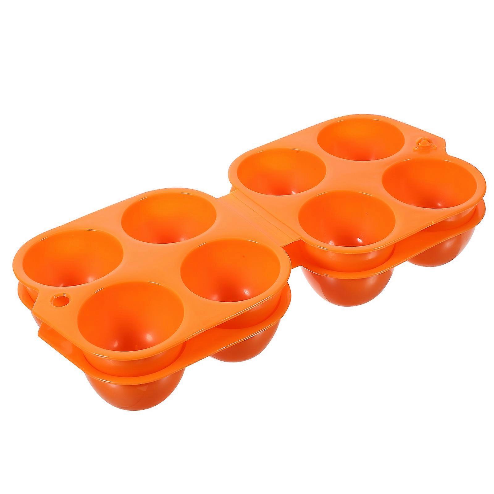 2pcs Reusable Plastic Egg Storage Box with Lid – Refrigerator Organizer for Kitchen & Dining Room