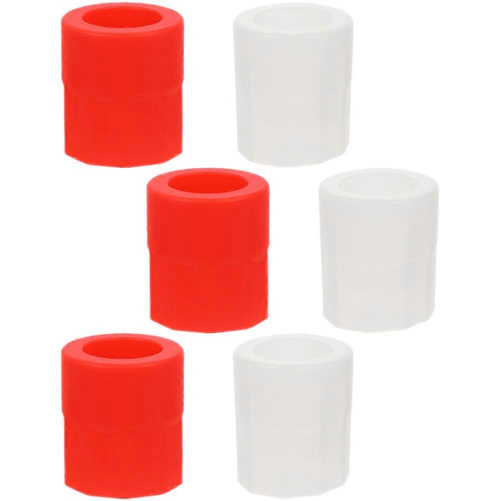 6pcs Flexible Silicone Glass Molds for , Wine & Ice Cubes – Reusable Freezer Trays for Drinks
