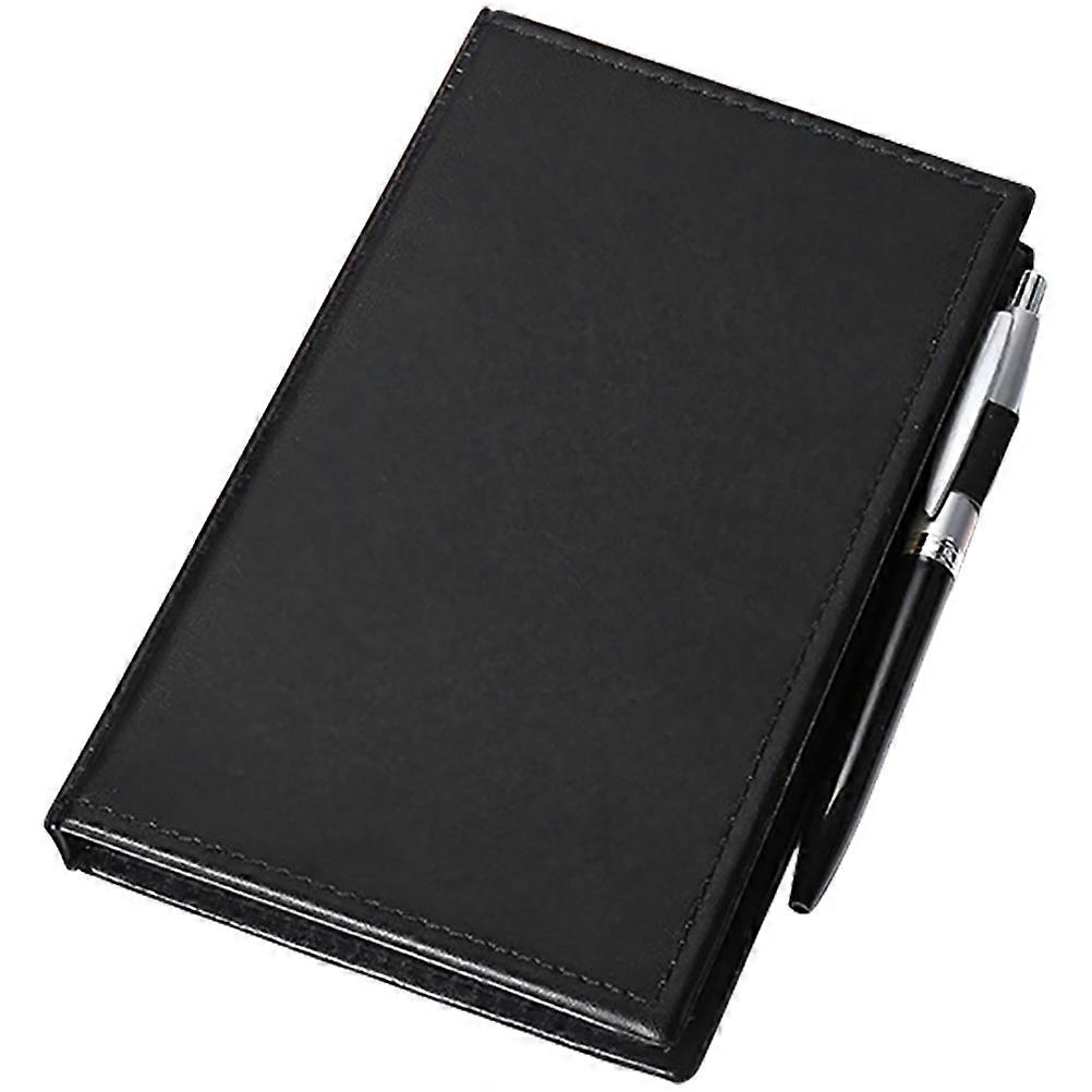 Tearable Sticky Memo Stickers Set with PU Cover, Page Tabs Notepads for Office, Portable Memo Organizer with Pen Storage for Scheduling