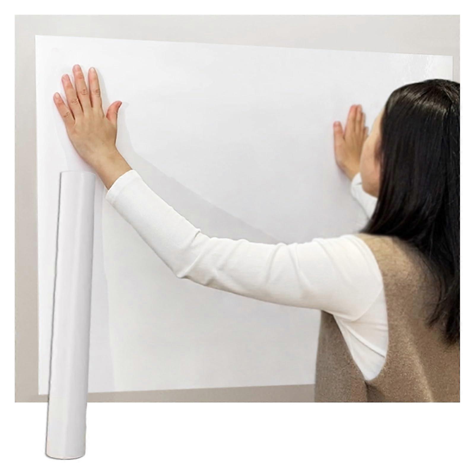 Self-Adhesive Whiteboard Paper Roll With Electrostatic Adsorption For Classrooms Removable Wall Sticker 35.5x78.8in