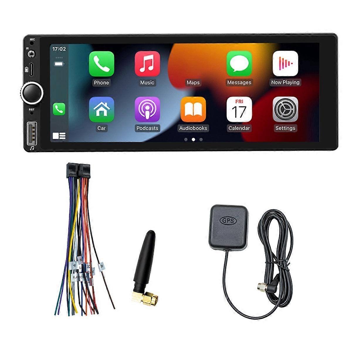 Car 6.86 Inch 1 Din MP5 Player Bluetooth Portable Screen Navigation Display Wireless Carplay Android Auto Player 1+32G