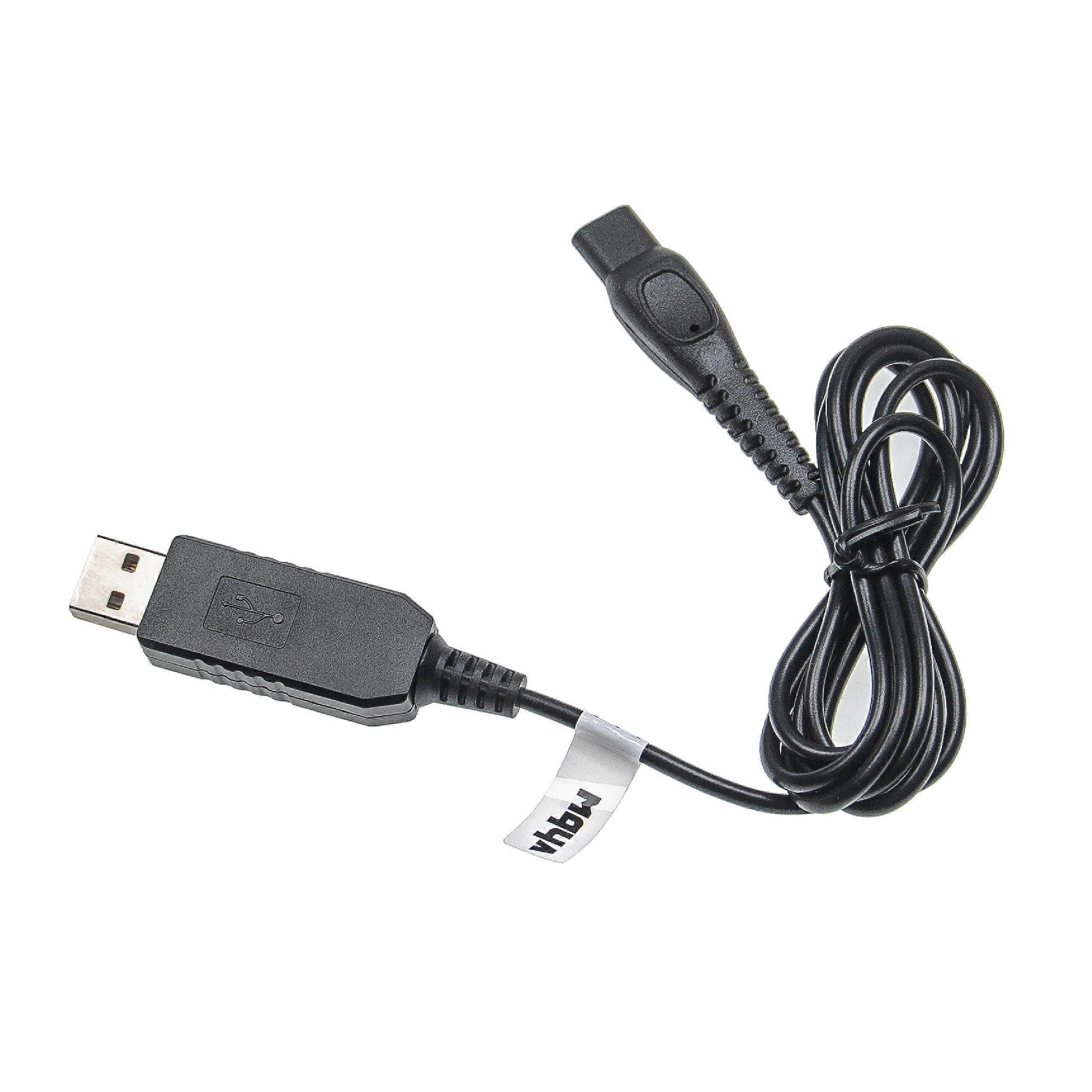 USB Charging Cable Compatible with Philips SmartTouch, SpeedXL Shaver Power Cord 100 cm, Black
