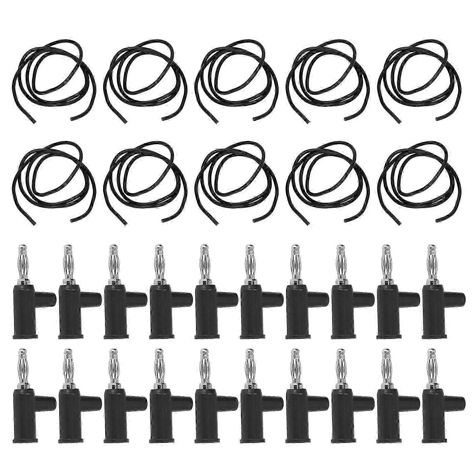 10 Set Banana Plug Test Lead Kit 4mm Banana Plug 1mm2 Test Leads Set for Electrical Testing