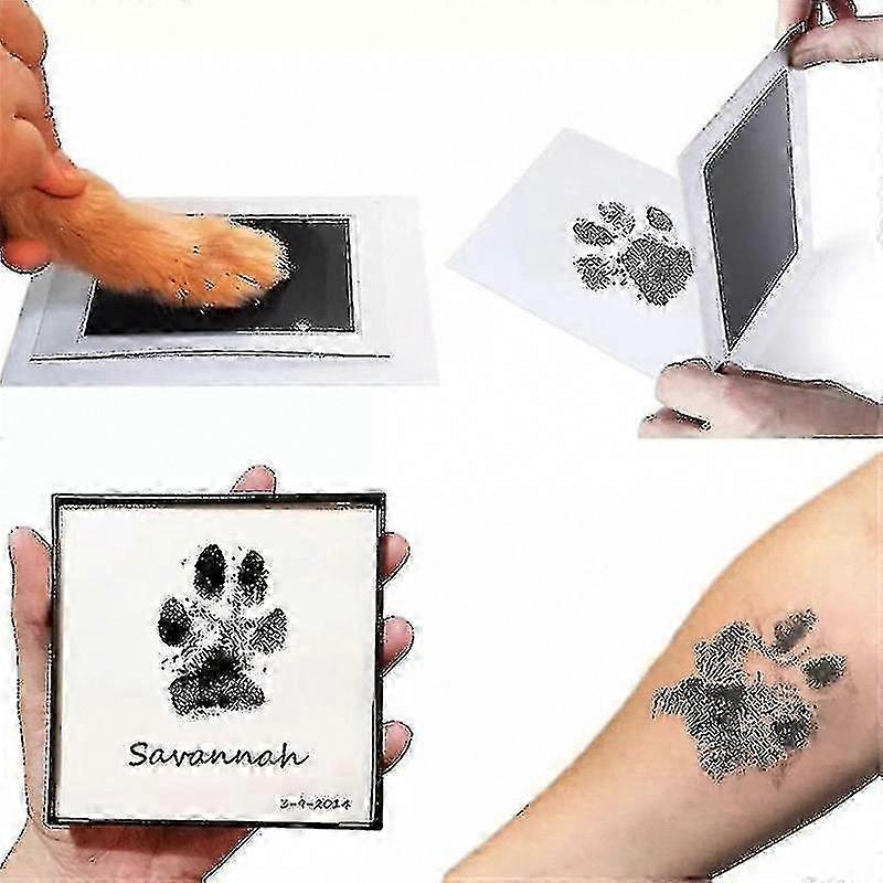 Non-Toxic Ink Pad Kit for Handprints & Paw Prints - Safe, Skin-Friendly, No Mess Dog Paw Print Kit