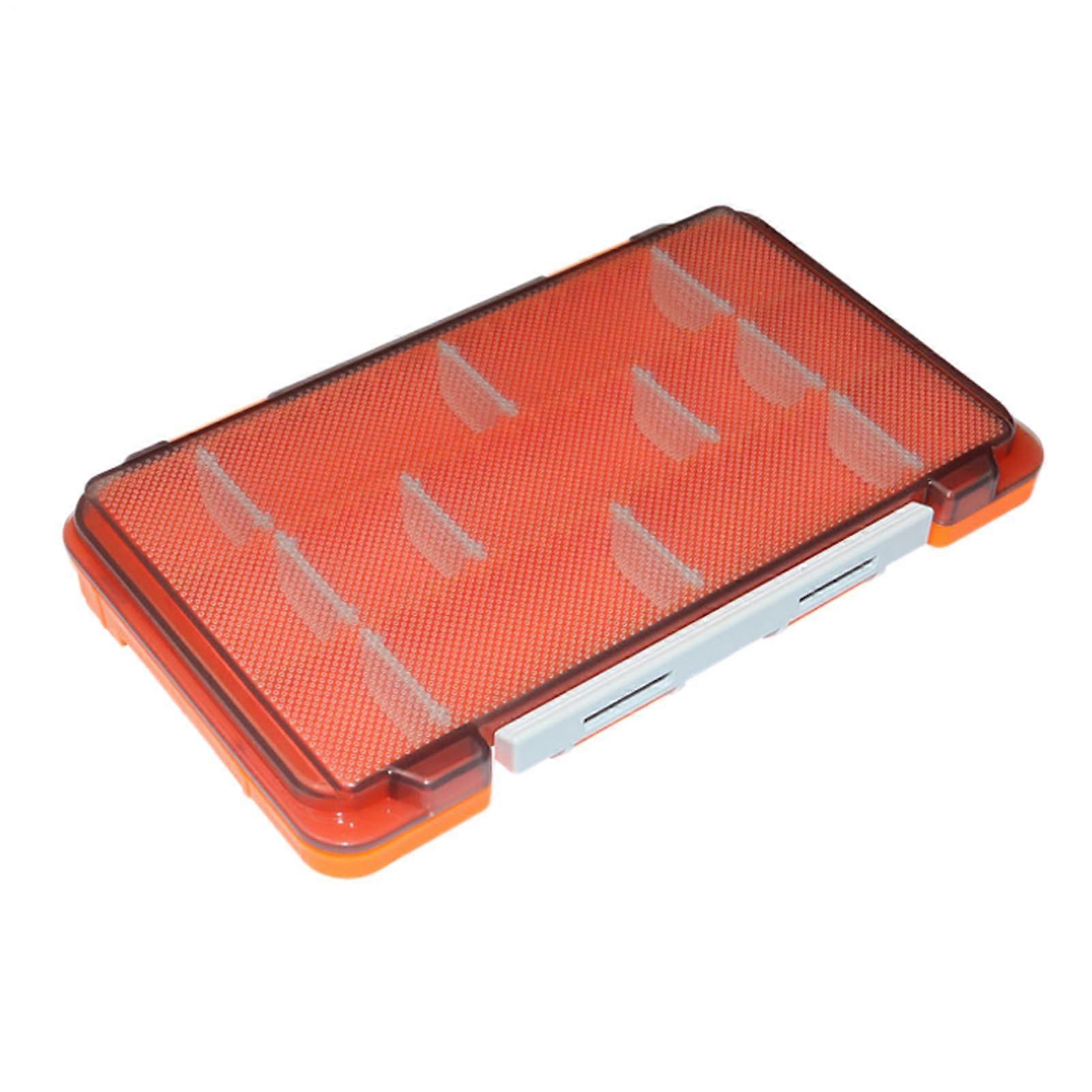 Double-Sided Tackle Box, Clear Portable Bait Box And Micro Lure Storage For Rock Fishing Saltwater Red