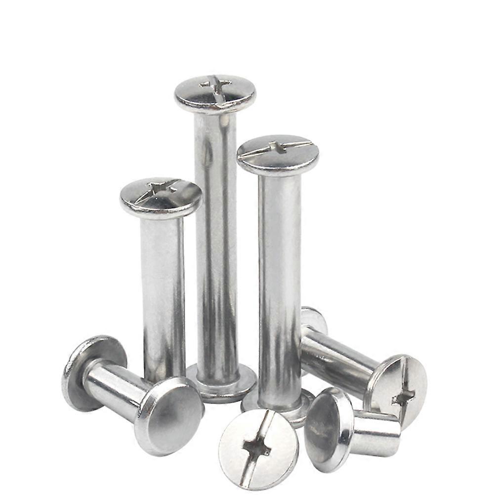 Durable Steel Photo Album Screws with Good Fixation Effect for Desk Calendar and Books Silver 6mm 12mm 18mm 25mm
