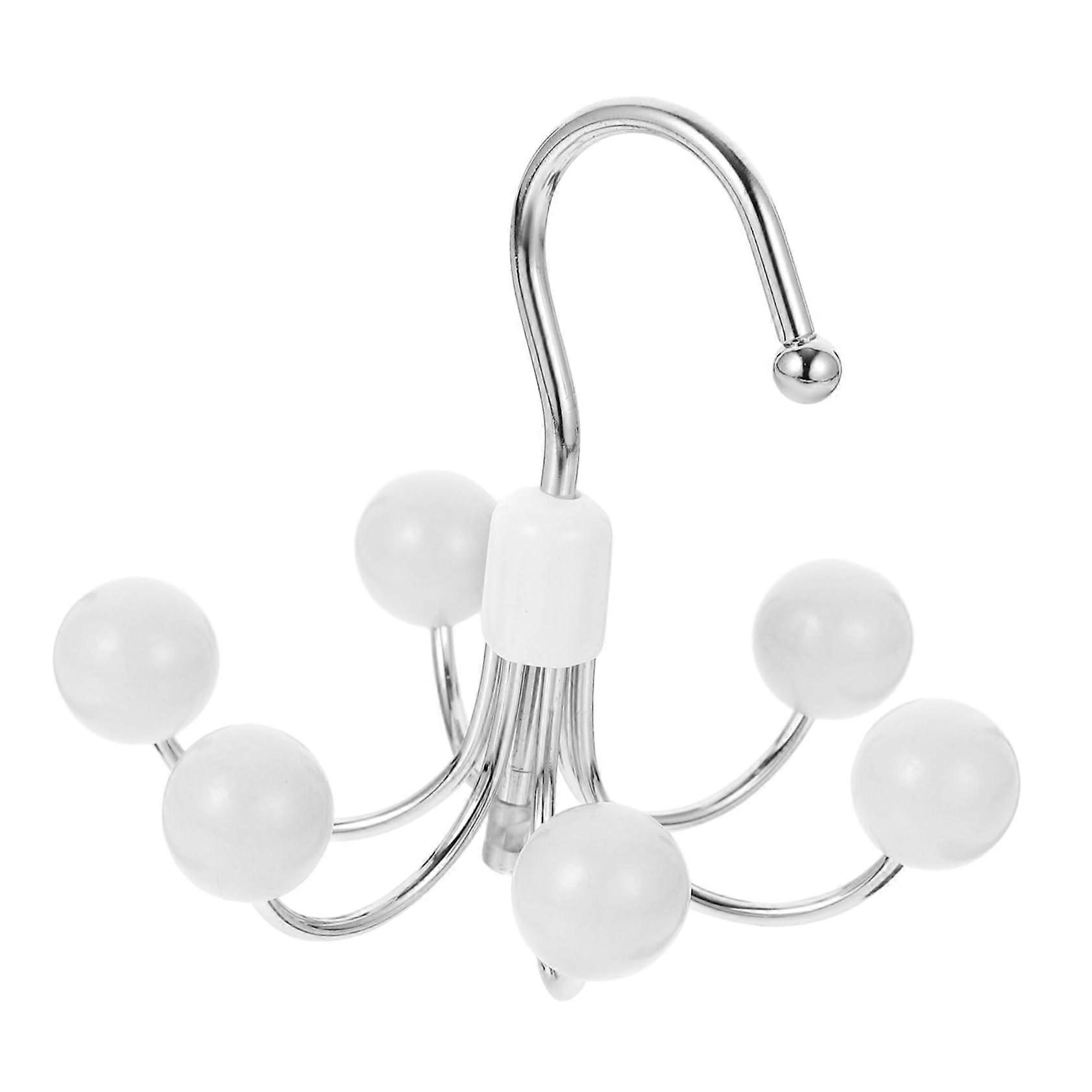 Creative Wooden Ball with Six Claws Rotating Hook for Hanging (15.30×14.00×14.00CM)