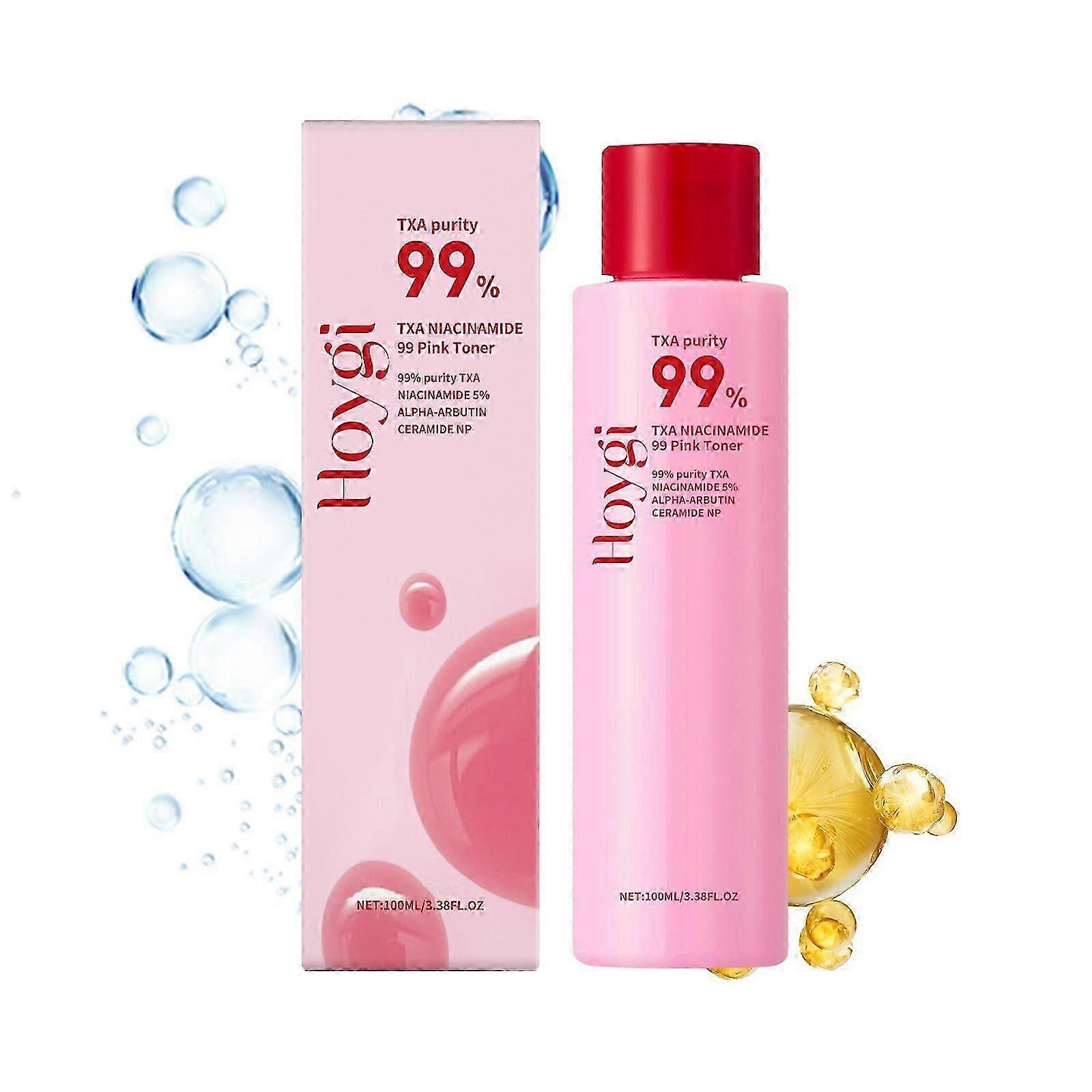 TXA Niacinamide 99 Pink Milky Toner | 99% High-Purity TXA 3%+ Niacinamide 5% | Highly Concentrated Cream Toner | Deep Moisturizing Formula for Dull Sk