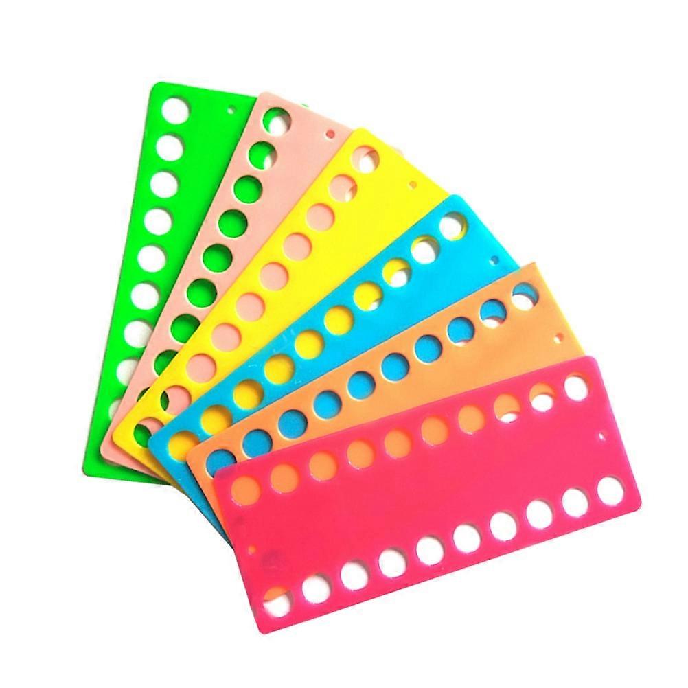 Plastic Bobbins for Cross Stitch Designed to Organize Threads 6 Pieces Assorted Color