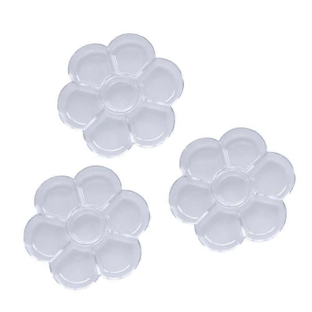 Transparent Plastic for Painting Use Sturdy and Durable with 3 Pieces 6.3 Inches