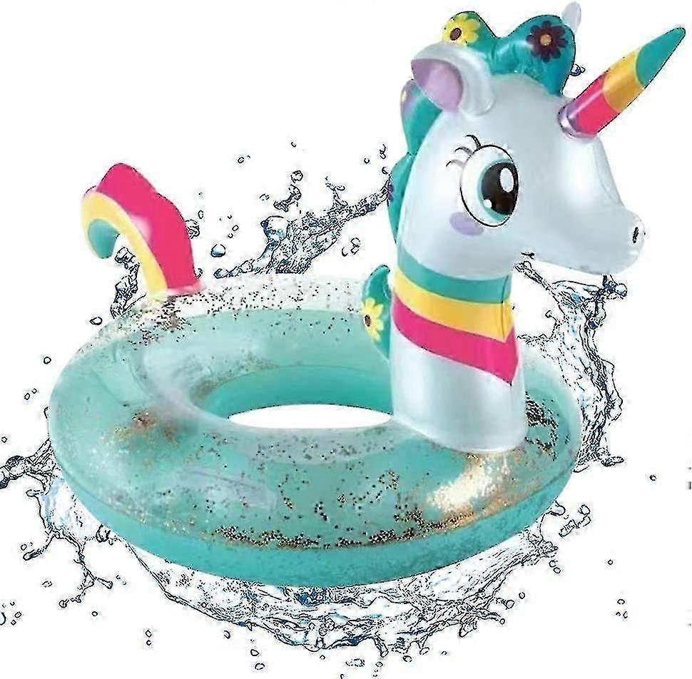Enchanting Glitter Unicorn Pool Float for Magical British Summer Fun