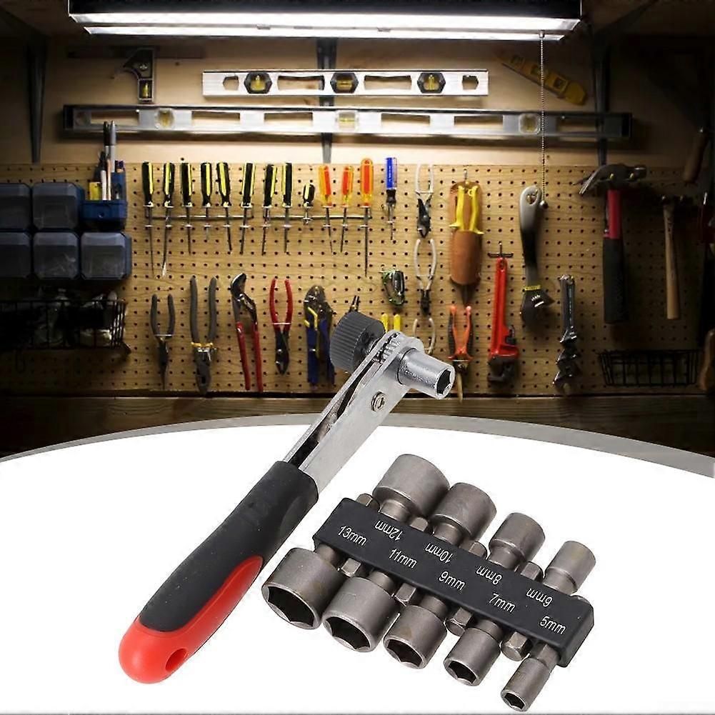 Small Socket Wrench Spanner Set 5-13mm 6.35mm/1/4 Inch