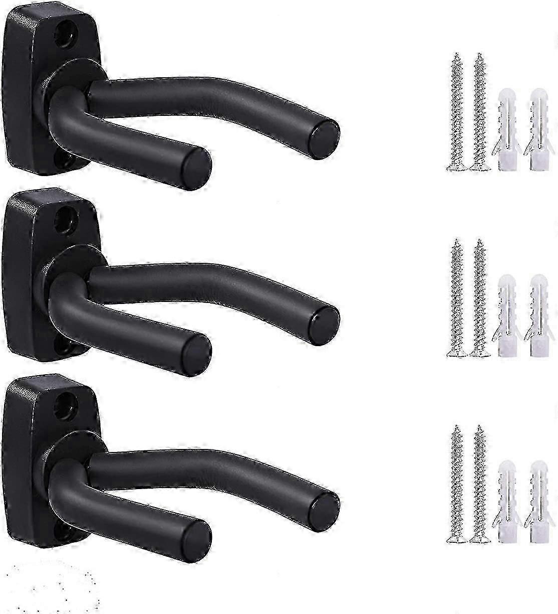 Guitar Hook Wall Mount Guitar Hanger Bracket With Screws,3pcs YVL