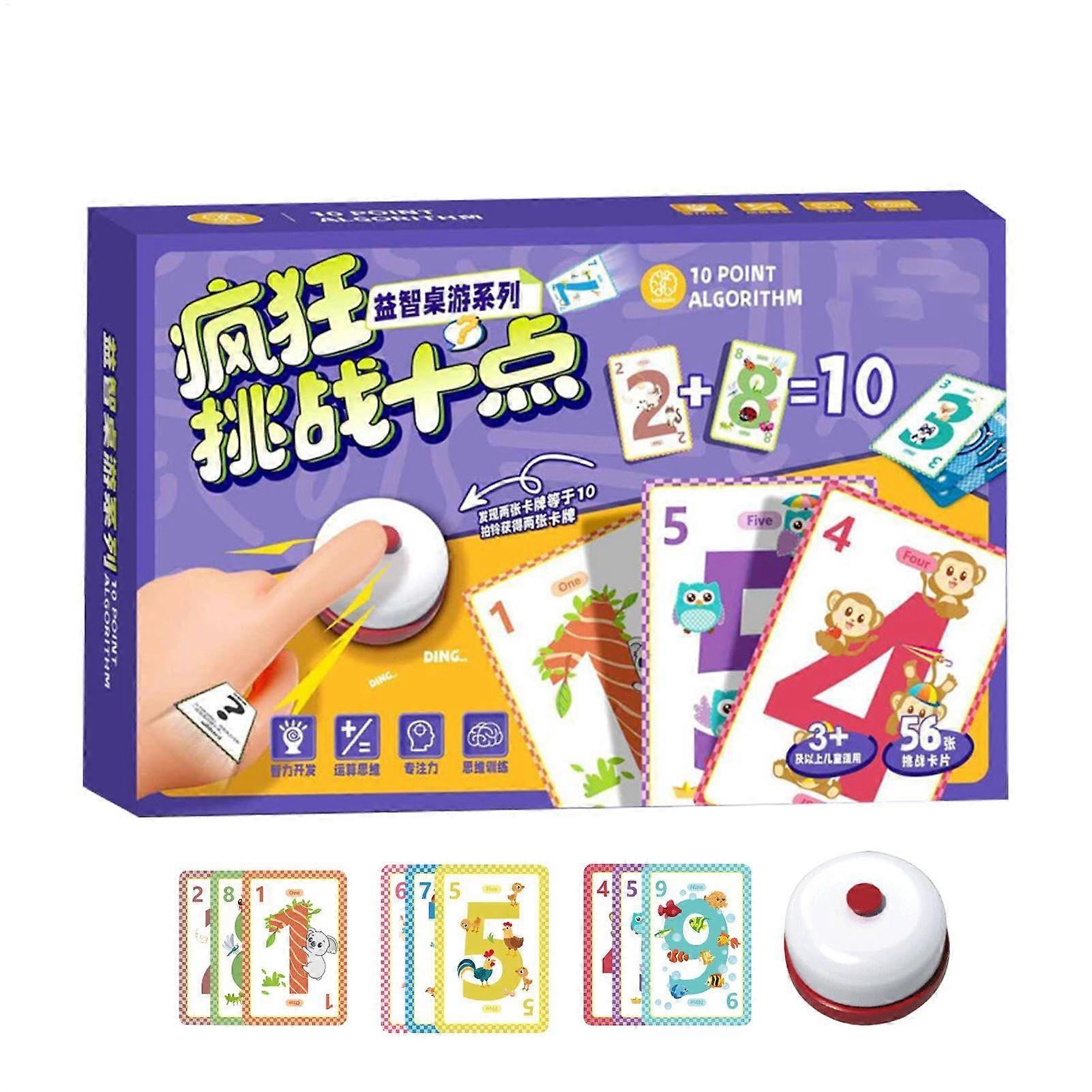 Board Game for Family Cards Maths Learning Flash Card Games Addition Strategy Card Game For Children 3 Years And Up
