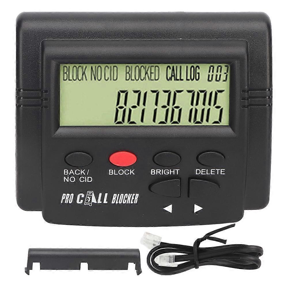 Call Blocker with 4000 Groups Capacity, LCD Display, and Anti-Harassment for Landline Phones