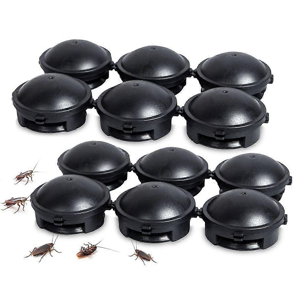 12Pcs Roach Traps Cockroach Killer Built In Bait Indoor Home Cockroach Bait Traps Child and Pet Safe
