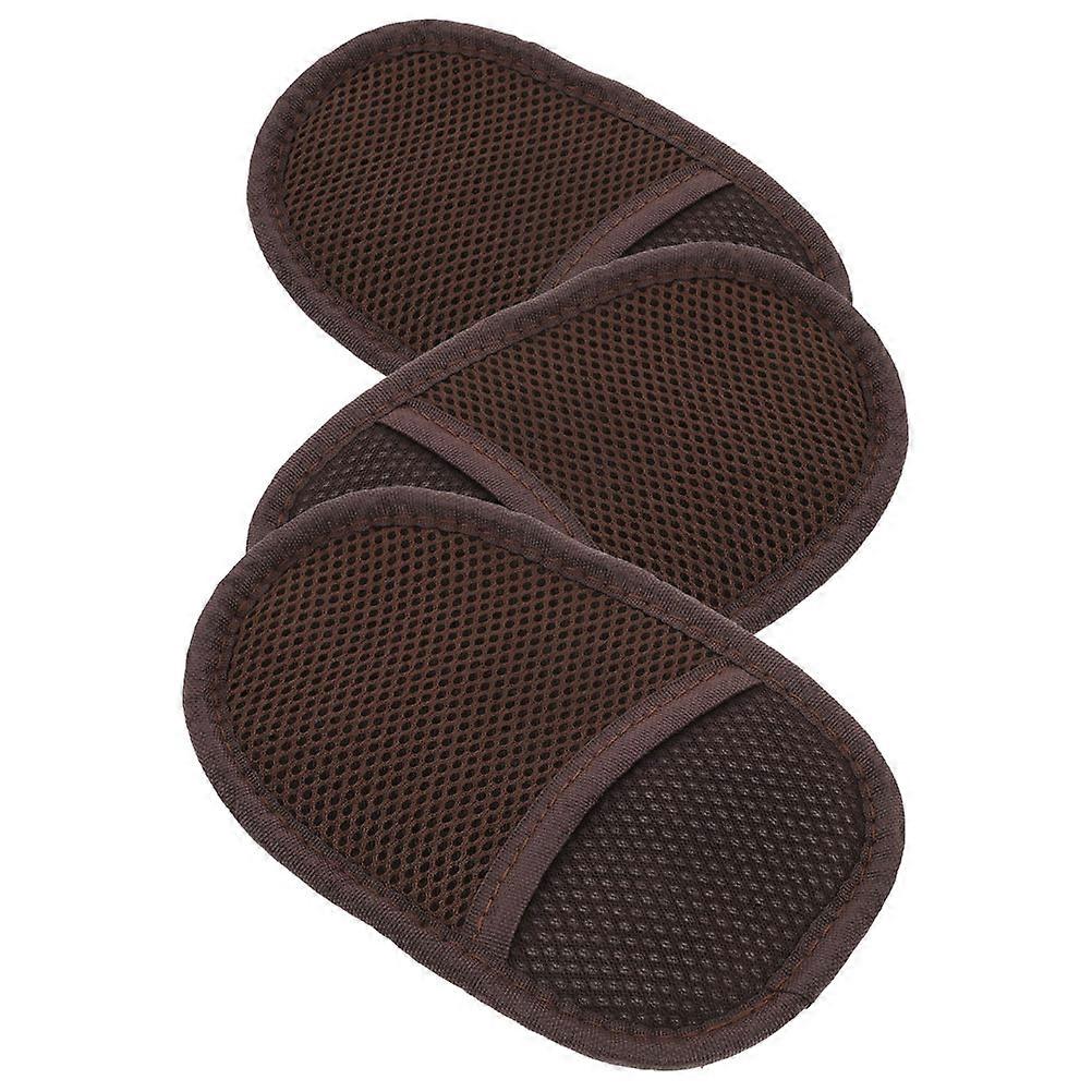 3pcs Faux Polishing Gloves for Shoes, Boots & Goods – Lightweight, Durable Cleaning Tool for Car Interiors & Apparel Care