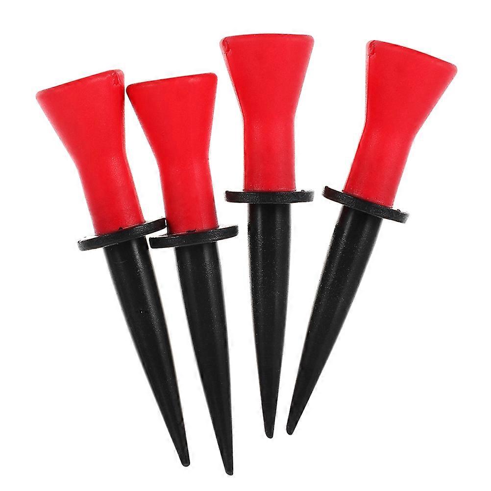 4pcs Golf Ball Holder & Elastic Tees with Rack – Durable Soft Design for Golf Enthusiasts and Beginners