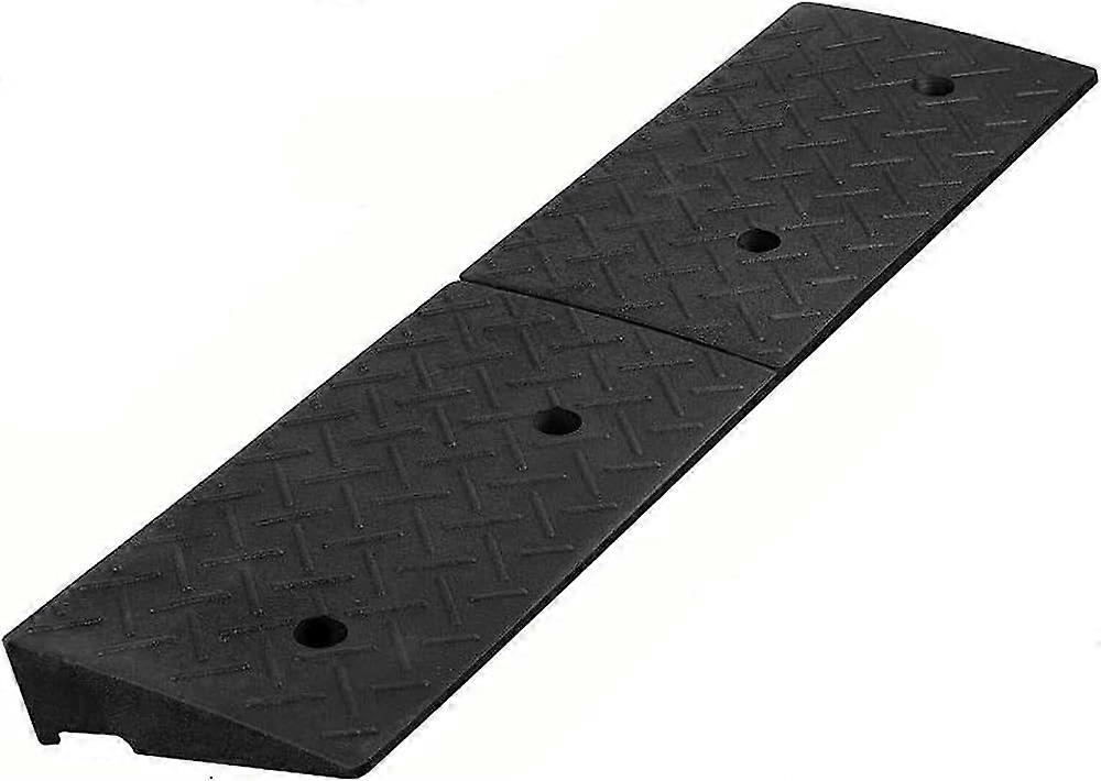 Ράμπες φόρτωσης, ράμπες πεζοδρομίου, μαύρα ελαστικά επικλινή πατάκια ξενοδοχείου, ράμπες κατωφλίου αναπηρικού αμαξιδίου αυτοκινήτου, γκαράζ, φορητές ράμπες υπηρεσίας (μέγεθος: 39x10x1.6 in)