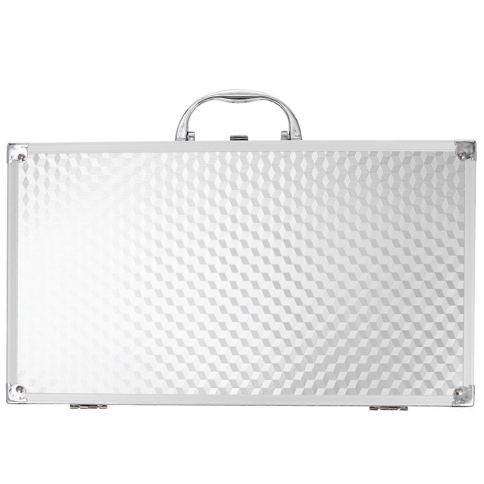 حالة من الألومنيوم لتخزين ونقل بطاقات الصوت 35.00X20.00X7.00CM فضي 1 عبوة