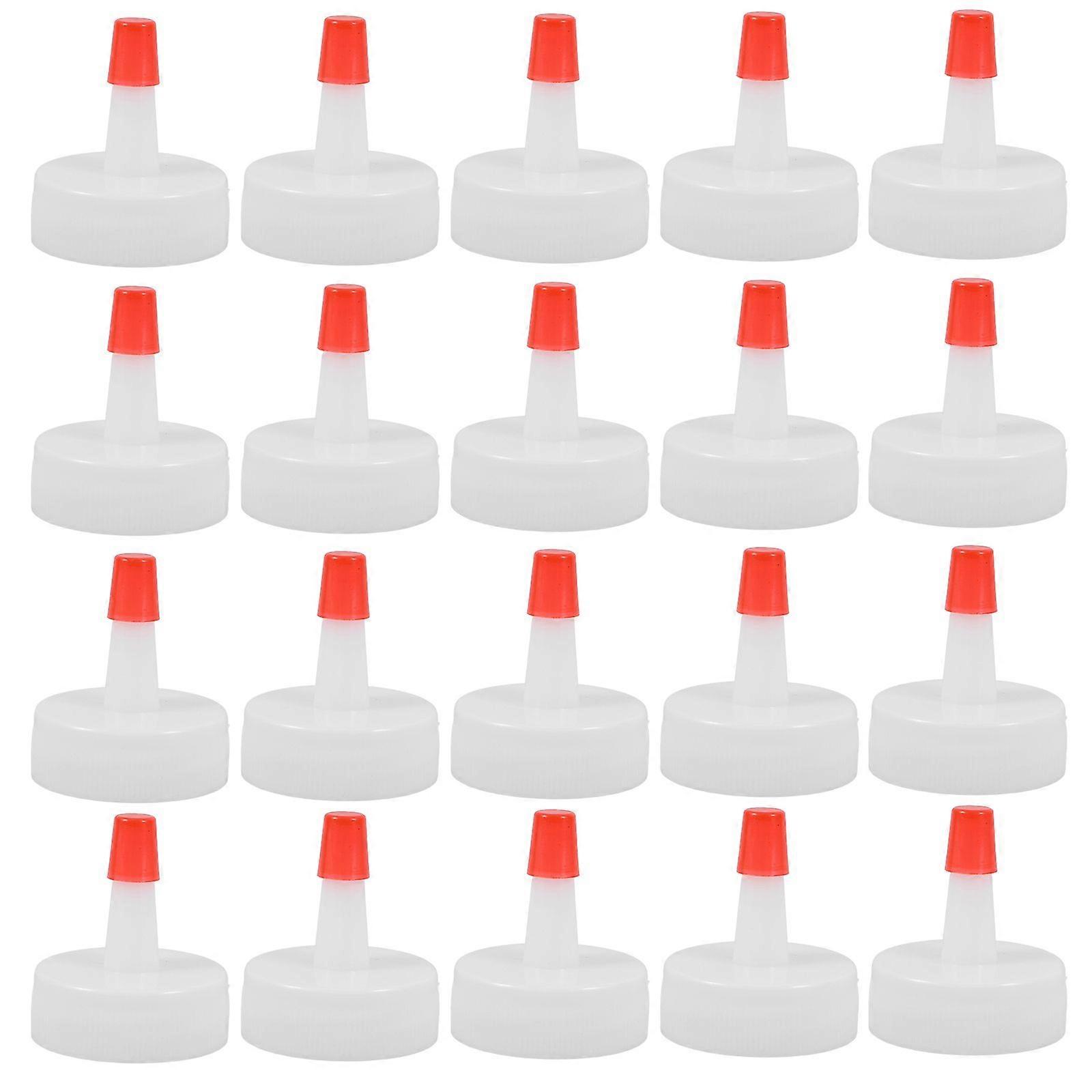 20ks Squeeze Bottle Cap Výdejní Uzávěr Omáčka Láhev Uzávěr Omáčka Láhev Kryt špičky