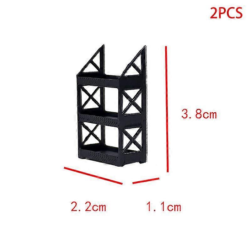 2pcs Model Car Display: Plastic 1:64 Scale Car Model Display Shelf - Mini Toy Organizer Rack For Miniature Automobile Collection