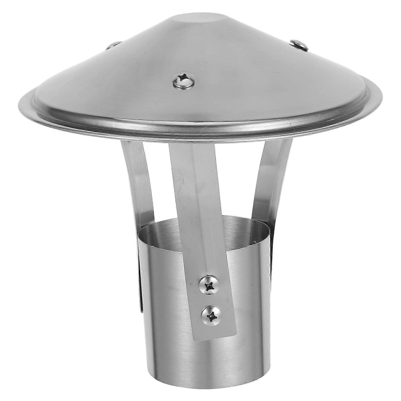 Stainless Steel Windproof Chimney Cap for Outdoor Flue Cover – Rain Protector for Tile Roofs, Easy Installation, Improves Smoke Extraction and