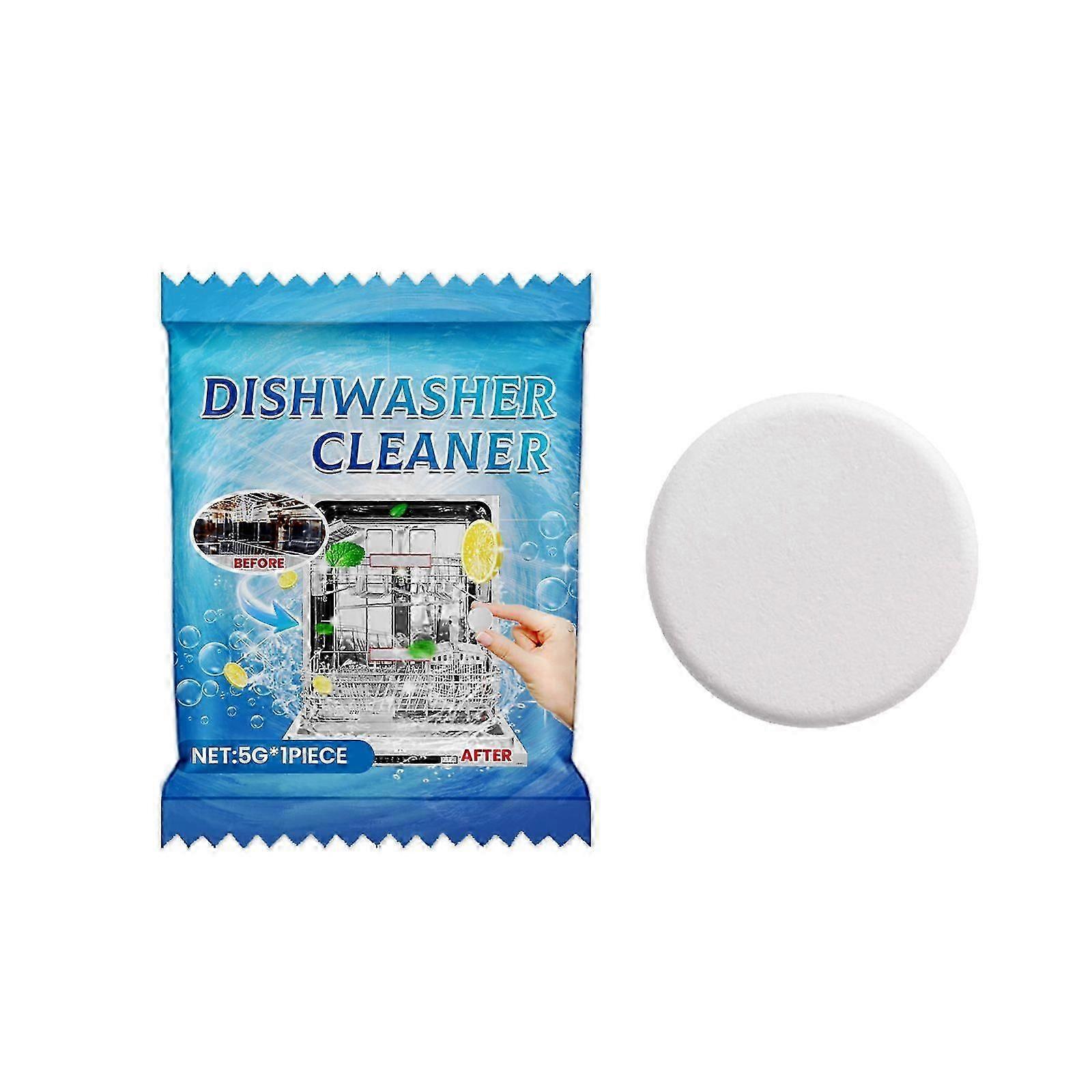 Dishwasher Cleaner Sheets - Heavy Oil & Scale Remover with Lemon Extract - Easy to Use, 5g
