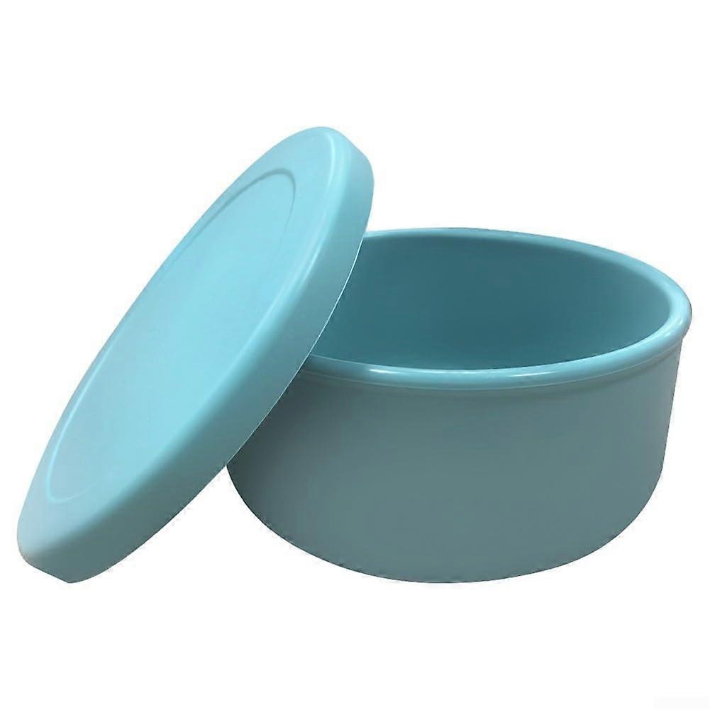 Safe silicone snack containers with lids, for freezer, oven, microwave (blue)