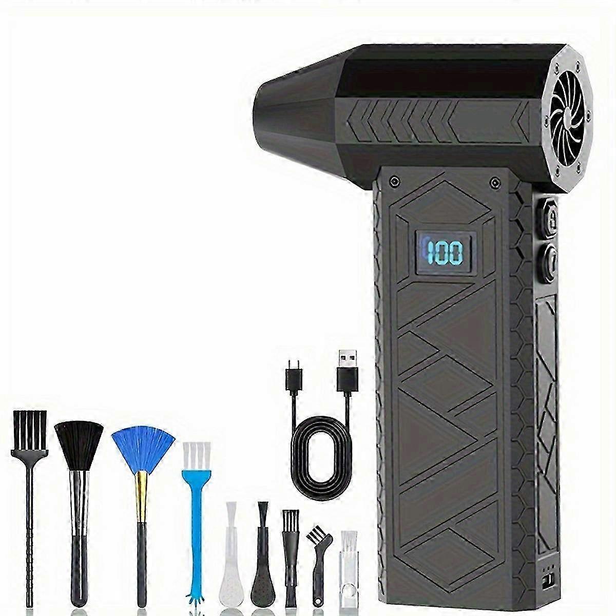 180000RPM ミニ送風機 & ターボジェットファンクリーニングツール - 電子機器および家庭用の強力な除塵および精密エアダスター